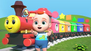 Shape Train Song | Learn Shape with Choo Choo Train | Leo Nursery Rhymes & Kids Songs