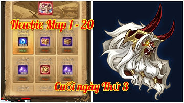 Afk Arena | Newbie Giai đoạn Map 1 - 20 - Cuối ngày thứ 3, up cấp tiếp tục leo map | Thánh Địa AFK