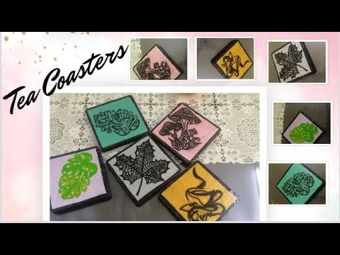 72-TEA COASTER | DIY Coaster| DIY wooden Coaster| Easy Coaster Making ...