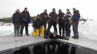 Float N Flag Ice Diving 2014 Prep TimeLapse