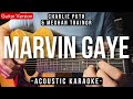 Marvin Gaye [Karaoke Acoustic] - Charlie Puth Ft. Meghan Trainor [Slow Version]