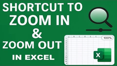 Shortcut to Zoom in And Zoom Out in Excel | Excel Zoom Shortcuts – Zoom In & Out Quickly!