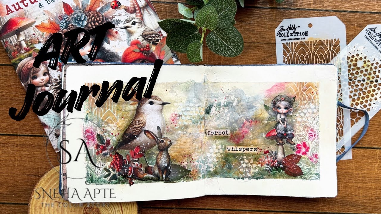 Art Journal Spread | Using Maremi’s Small Art by Marta Lapkowska @MaremiSmallArt 