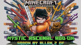 Weapon Mod Terbaru MCPE 1.20 - Mystic Ascenal Add-On (Craftable Weapons) | More Weapons for MCPE