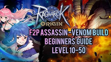 F2P Assassin -Venom Build Beginners  Guide  Level 10-50 #rooglobal #ragnarokorigin #ragnarok #venom
