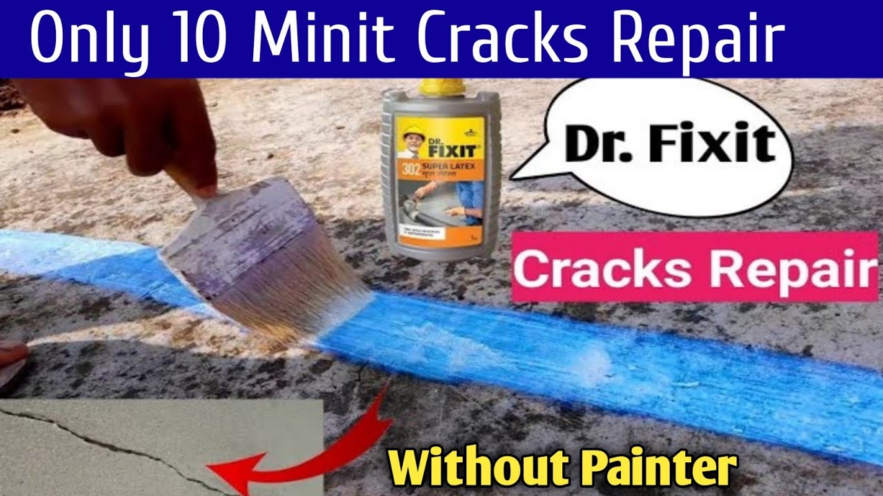 Roof Crack Repair Permanently | Dr Fixit URP Cracks Waterproofing - YouTube