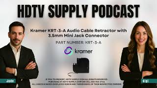 Kramer KRT-3-A Audio Cable Retractor with 3.5mm Mini Jack Connector