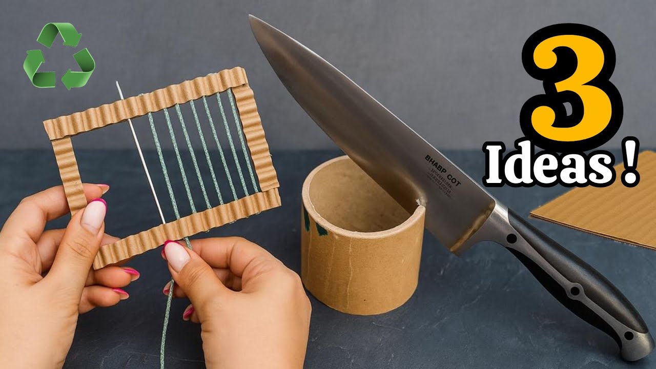 99% of people don't know what works of art can be created with cardboard and rolls😱🤯♻️