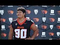 Oregon State Football Media Day: Daniel Matagi (August 7, 2026)