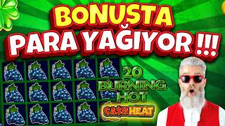 🔥 BONUSTA PARA YAĞIYOR !!! 🔥 SLOT OYUNLARI 🍀 20 Burning Hot Cash Heat 🍀