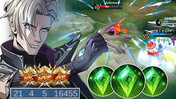 Insane 21 Kills !! Aamon Gameplay !! Aamon Best Build ~ Mlbb