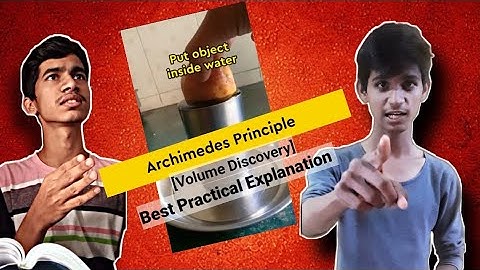 Archimedes principle(Volume discovery) - Best practical explanation 😆 #science #practical #pradi