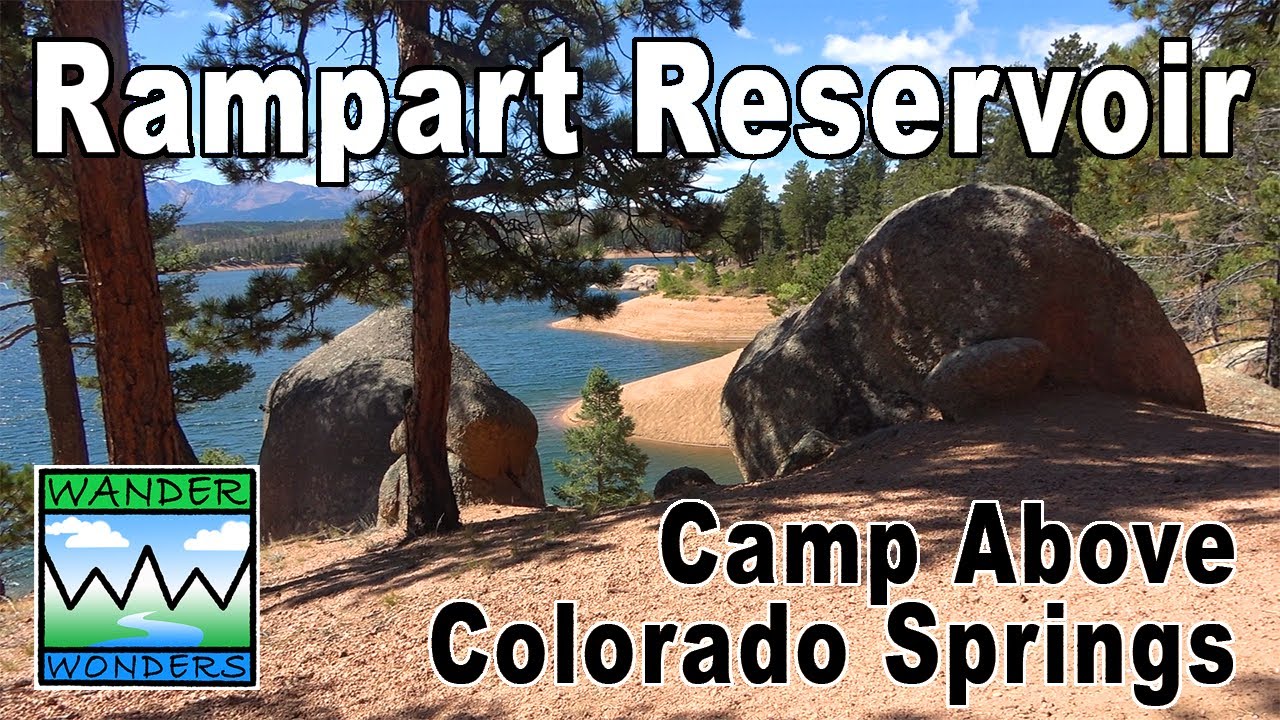 Rampart Reservoir, Colorado. Camp close to Colorado Springs. Play Among Aspens and Boulders!