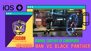 SUPERHERO FIGHTS SUPERHERO!! | SPIDER MAN vs BLACK PANTHER | Marvel Contest of Champions screenshot 3