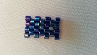 Flat Odd Count Peyote Stitch