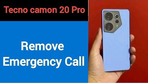 Tecno camon 20 Pro 5G me emergency call Kaise hataye, how to remove emergency call