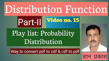 Distribution function#How to write Distribution Function#Cumulative Distribution Function
