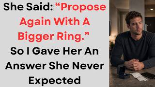 She Said Propose Again With A Bigger Ring So I Gave Her An Answer She Never Expected