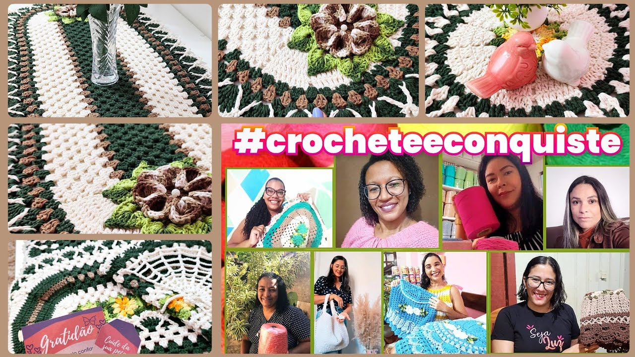 O PRIMEIRO VÍDEO DO ANO da #crocheteeconquiste ❤️✨🙌