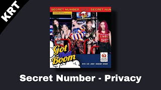 Download lagu Secret Number - Privacy  Ringtone  mp3