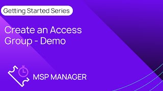 Create an Access Group - Demo
