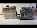 07 to 13 GMC Sierra Headlight Restore and Selling for profit