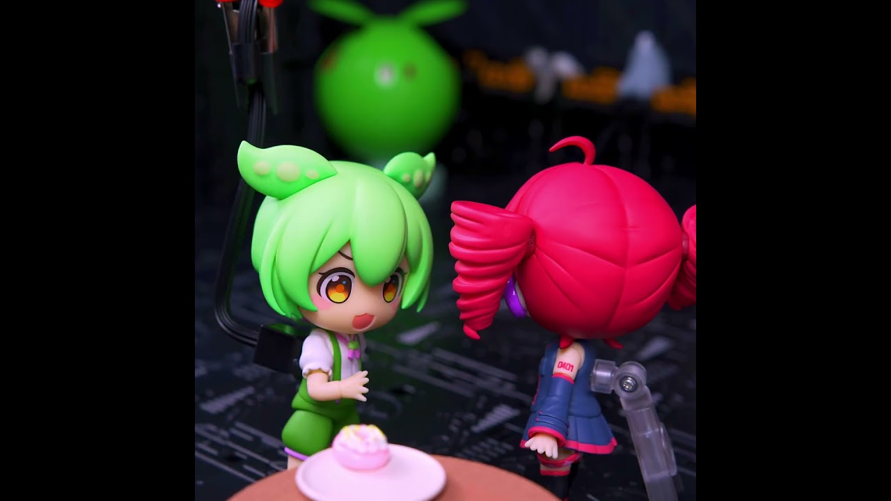 The Donut's Grudge 🍩#Zundamon #KasaneTeto #Nendoroid #StopMotion #shorts