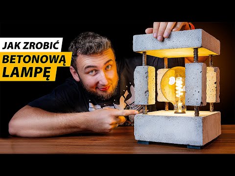 Jak zrobić swoją własną lampę z betonu. Druk 3D - DIY Zrób to sam