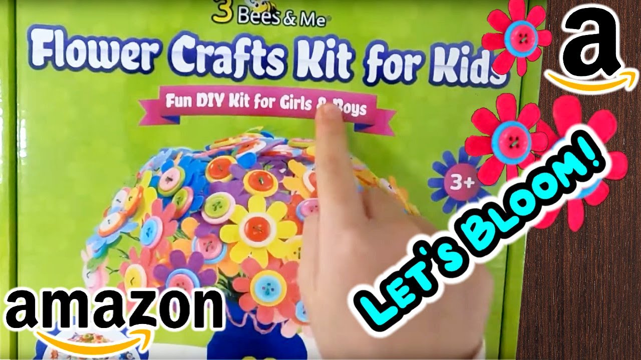 Flower Crafts Kit for Kids Amazon Product Review YouTube