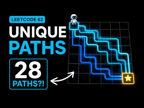 I Visualized LeetCode 62: Unique Paths 🤯 | Can You Find All 28 Paths?