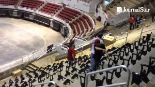 Seat installation at Peoria Civic Center.