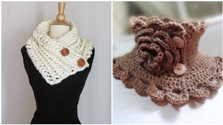 Too much embellished women crochet neck warmer patterns