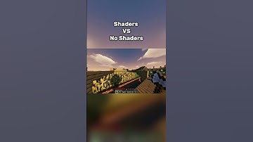 Shaders VS No Shaders #youtubeshorts #games #minecraft #shaders #shorts #views