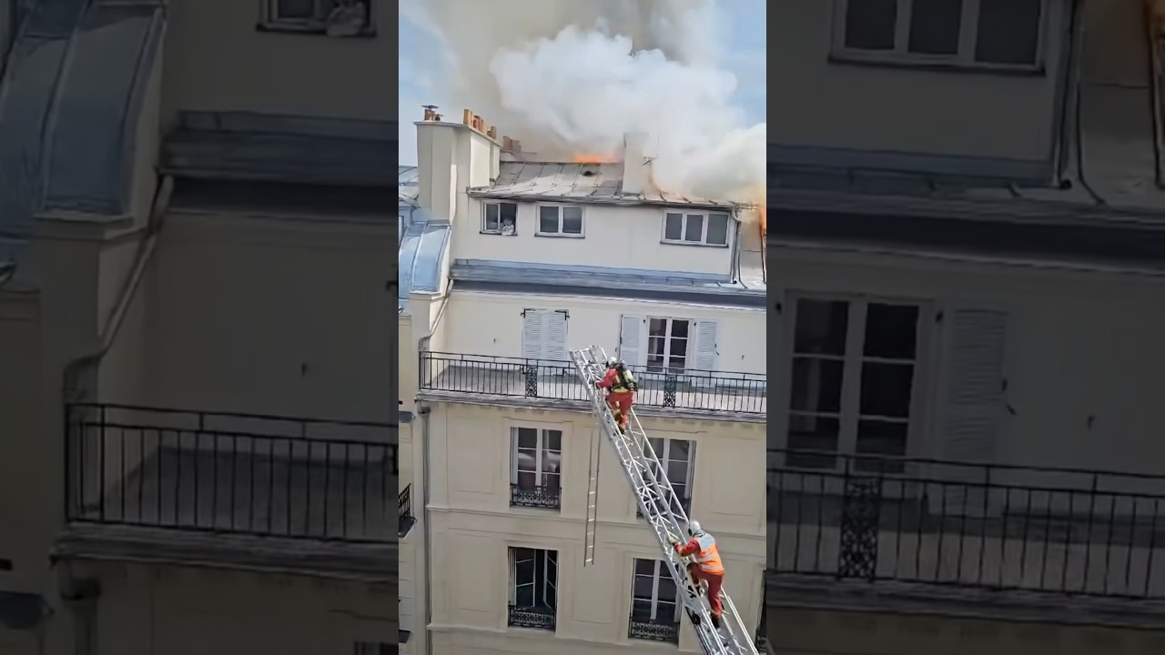 Sauvetage d’un homme prisonnier dans un appartement en feu !