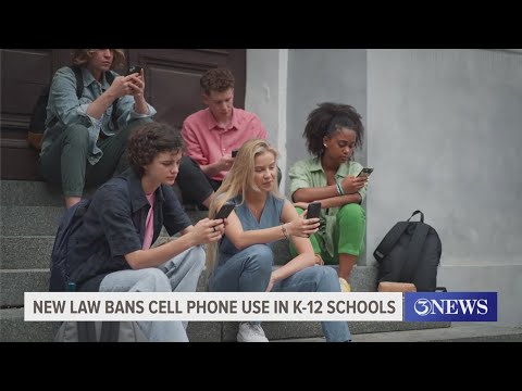 New law bans cell phone use in K-12 schools - YouTube