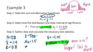 Notes 4 2B Hypothesis Testing on Population Means Ex 3&4 Guide