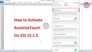 How to Activate AssistiveTouch on iOS 13.1.3 screenshot 5