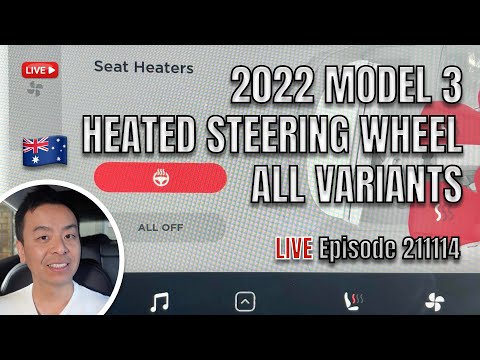 2022 Model 3 Heated Steering Wheel Included All Variants