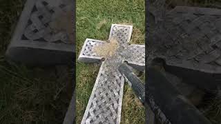 The Grave of Lewis & Sarah born in the 1800’s #cemetery #forgotten #shorts