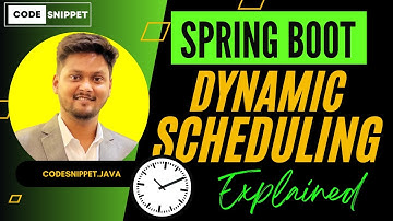 🚀 Dynamic Scheduling in Spring Boot | Change Cron Expressions at Runtime