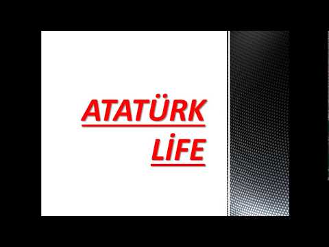 ATATÜRK'ün Kısaca İngilizce Hayatı (Slayt)