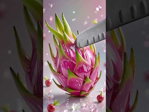 유리 용과 asmr #fruitcutting #nature #fruit