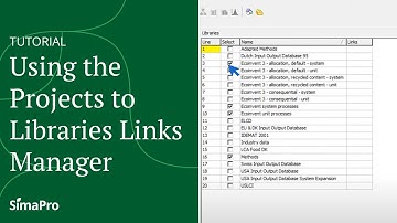 Using the Projects to Libraries Links Manager