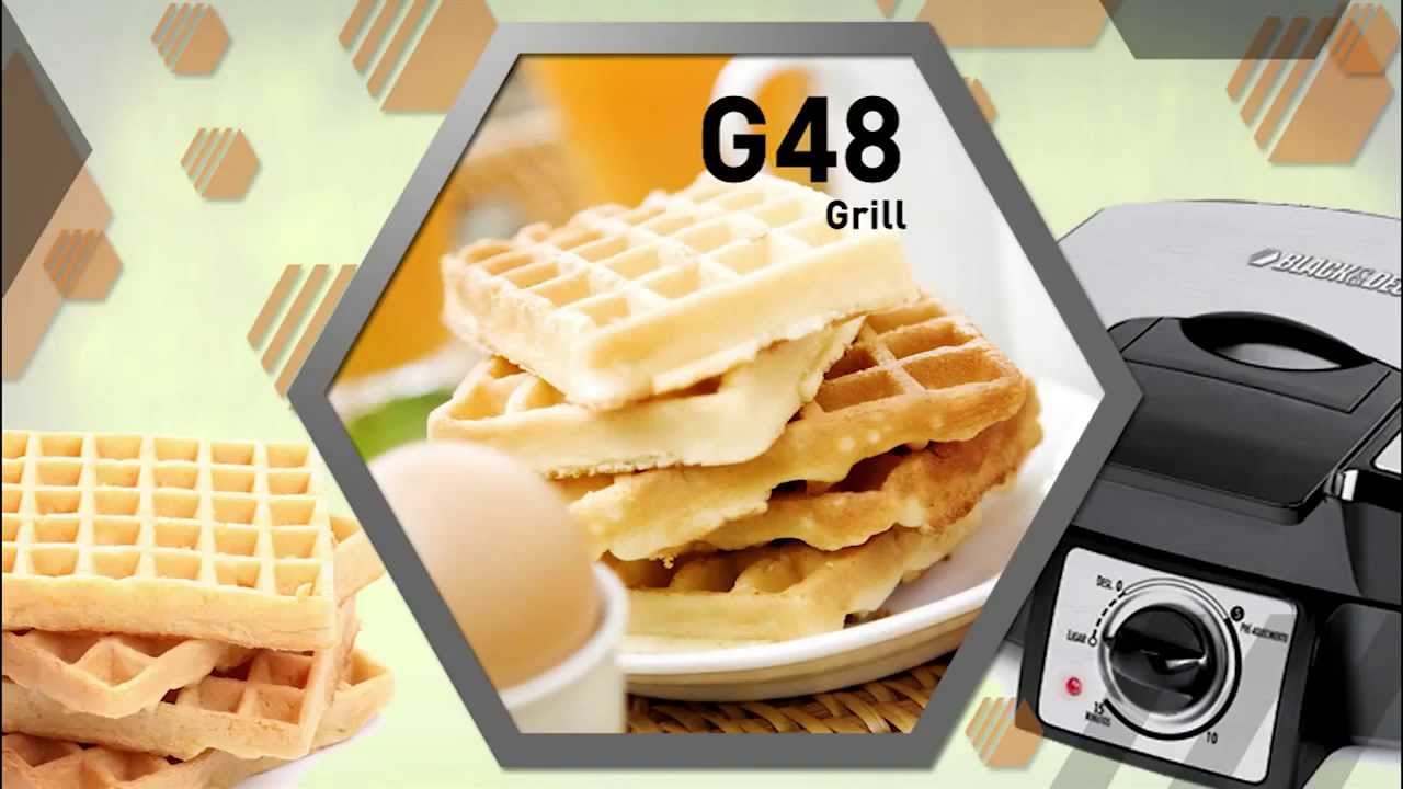 Grill para Waffle e Lanches Black & Decker G48 YouTube