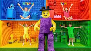 lego robot comes life four colour challenge lego playhouse
