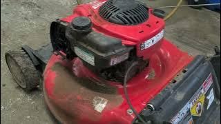 Troy Bilt Push Mower Won't Start - Oil In Air Filter