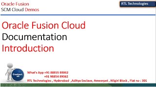 Oracle Fusion Cloud Documentation | Training | Placement | Oracle Fusion Blog | Documents