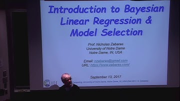 Lecture 9. Introduction to Bayesian Linear Regression, Model Comparison and Selection