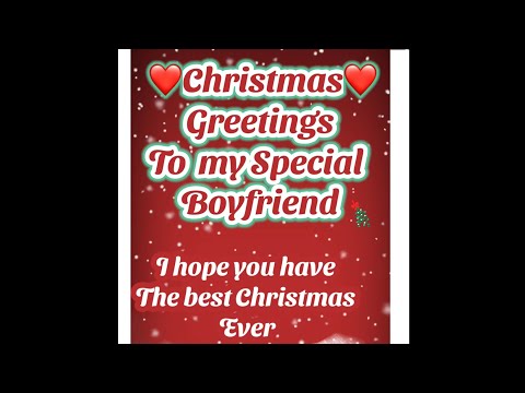 Christmas greetings for Boyfriend