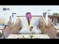 سمو ولي العهد يستقبل نائب رئيس مجلس الوزراء وزير الخارجية الإماراتي
